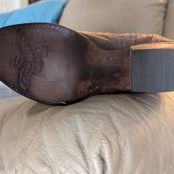 Size 10 Womens Freebird Wesley Tall Brown Western Cowboy Boots-NEW IN BOX! - Picture 10 of 12